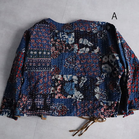 saruche gudri short jacket (blue mix)