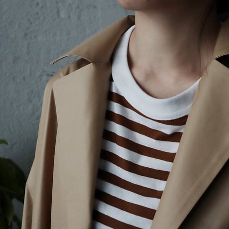 R&D.M.Co- thin cloth big trench coat (beige)