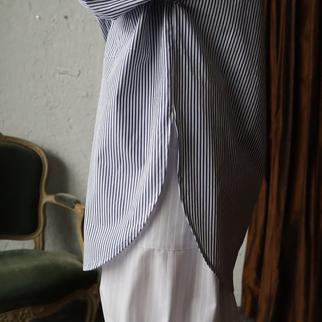 NOTA la matin blouse (white x blue)