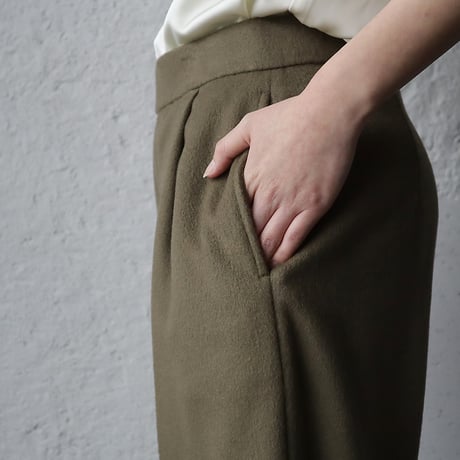 NOTA one tuck straight pants (khaki)