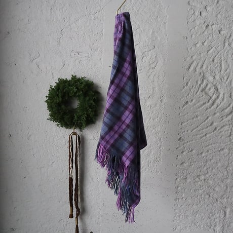 R&D.M.Co-  wool blanket  (purple x blue)