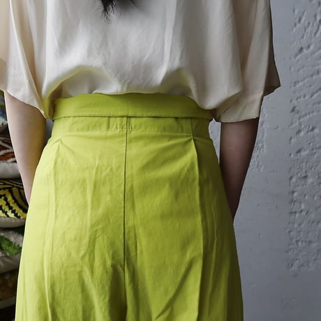 .less wrap pants (neon yellow)