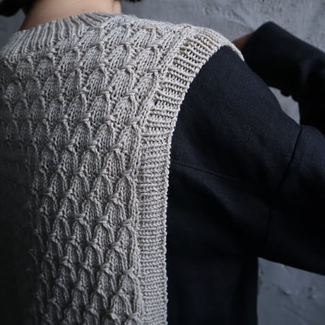 chiihao x nii-B  rambouillet vest (beige)