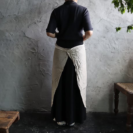 R&D.M.Co-  linen apron (ENGLAND)