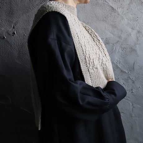 chiihao x nii-B  rambouillet vest (beige)