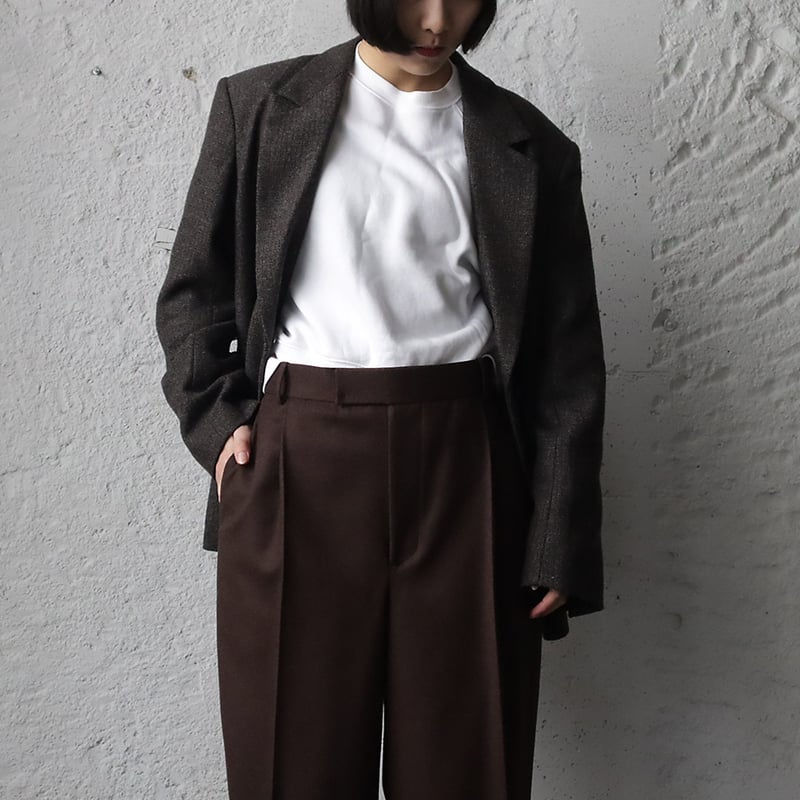 ànuke herringbone wool jacket (brown) | nii-B