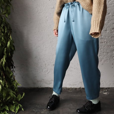 NOTA  satin pants (blue gray)