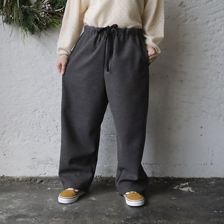 NOUVELLES DU PARADIS woollike pants (charcoal)