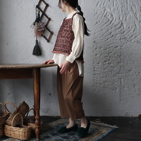 NOTA le blueque gillet (madder red)