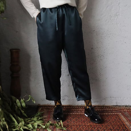 NOTA  satin pants (dark green)
