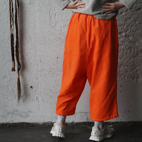 R&D.M.Co- linen corduroy gum pants (coral)