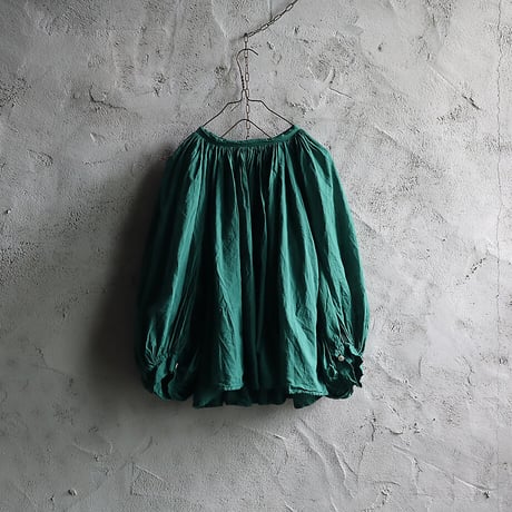 R&D.M.Co- khadi cotton  gather smock (green)