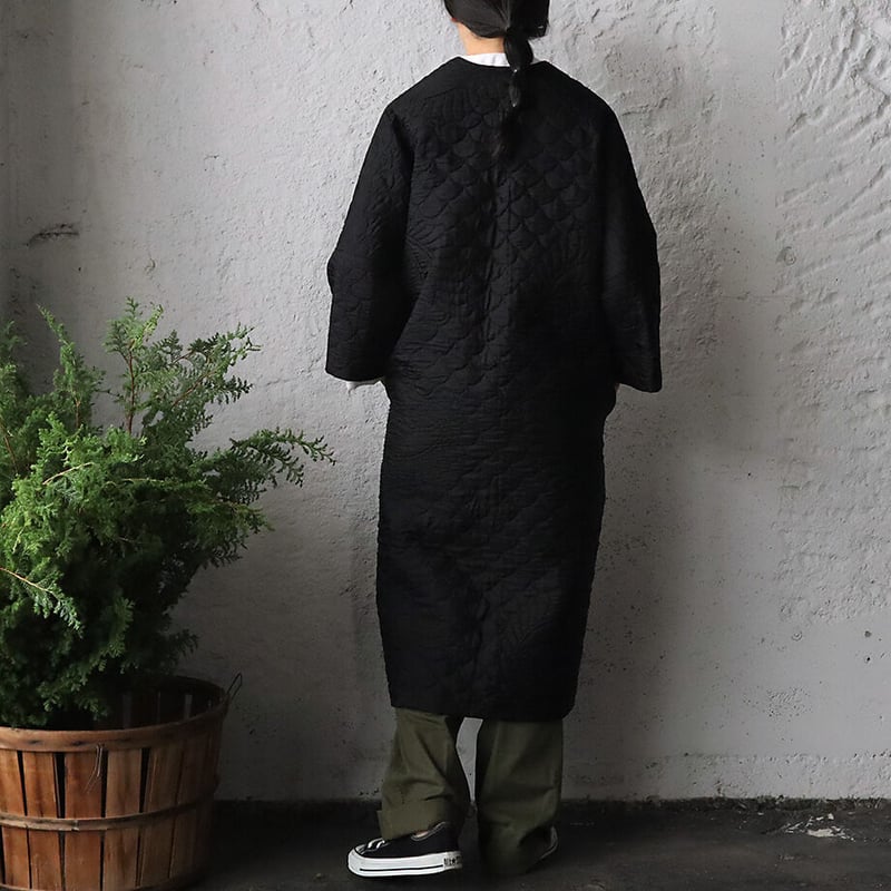 TOWAVASE silk quilt robe トワヴァーズ