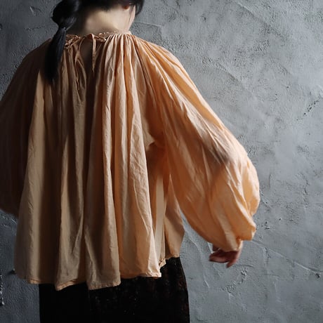 R&D.M.Co- khadi cotton  gather smock (cameo)