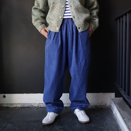 NOUVELLES DU PARADIS corduroy pants (blue)