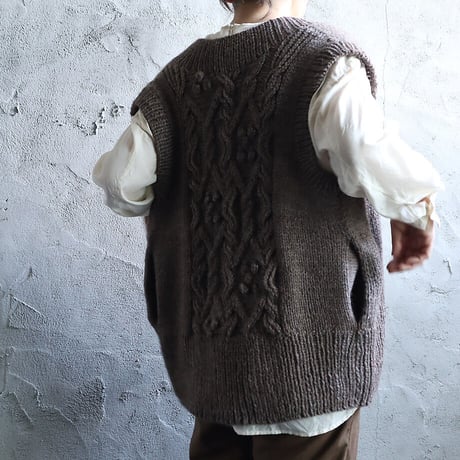 chiihao x nii-B  loose vest (brown)