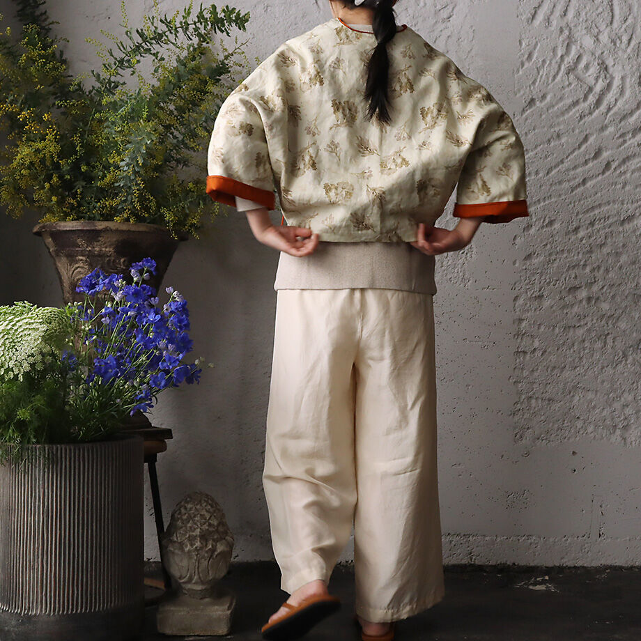 TOWAVASE Frais linen jacket (beige) | nii-B | W