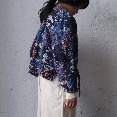 saruche gudri short jacket (blue mix)
