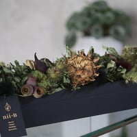 dry flower oblong box (red)