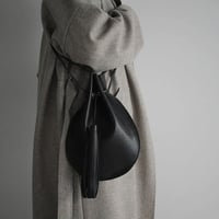 chiihao   round pochette large black