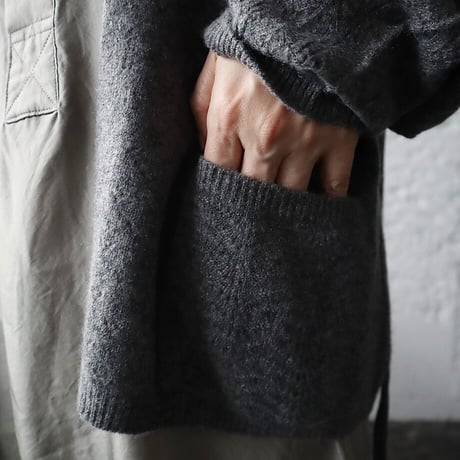 TOWAVASE Panier cardigan (charcoal gray)