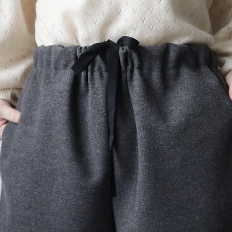 NOUVELLES DU PARADIS woollike pants (charcoal)