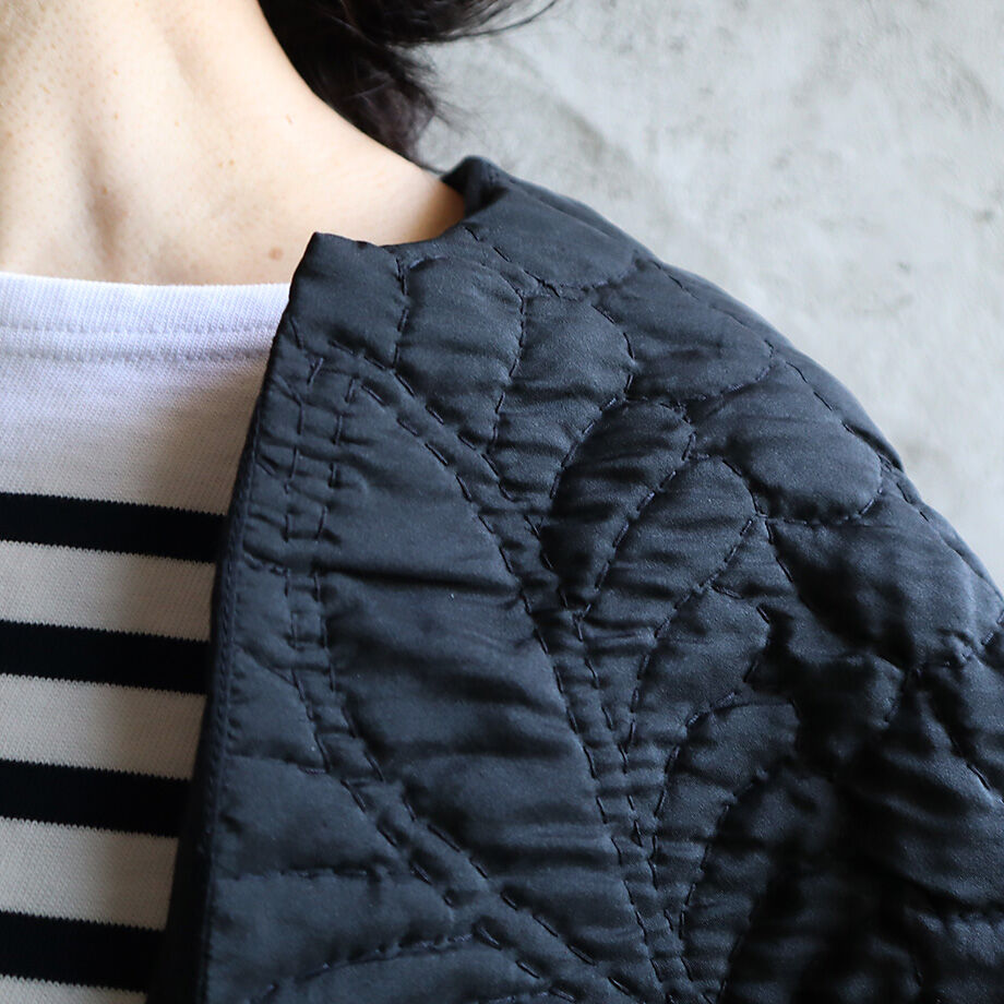 TOWAVASE/ silk fish柄jacket ／リバーシブル