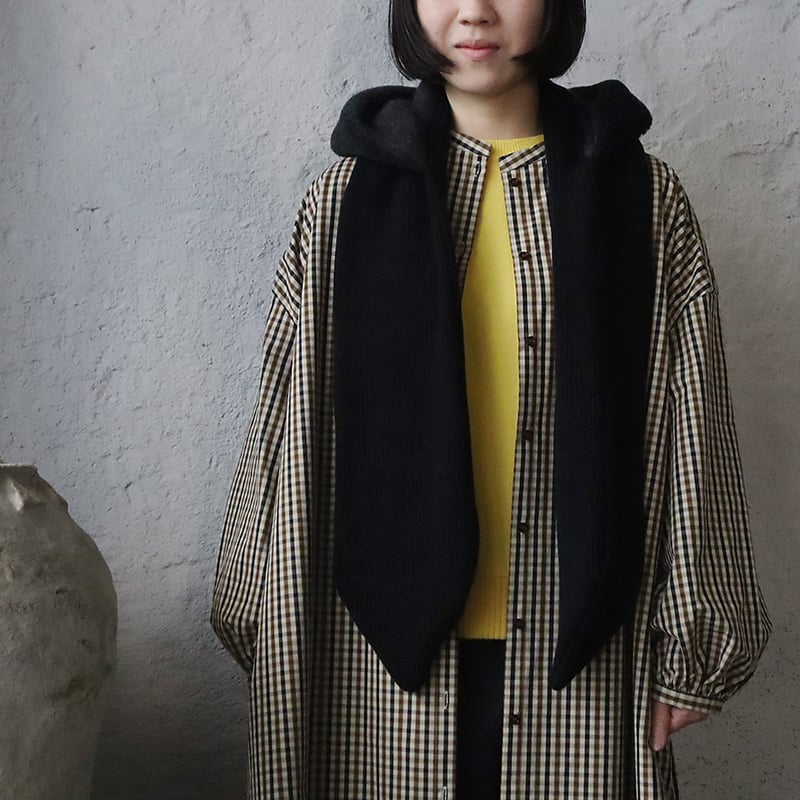 R&D.M.Co- hoodie muffler (black) | nii-B | WEB