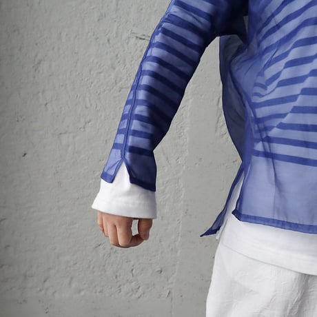 Tabrik  organdy  pullover (blue)