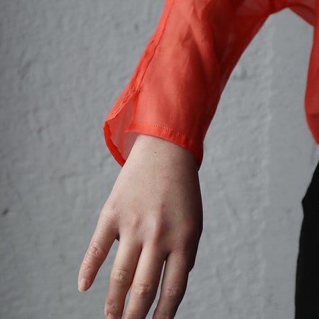 Tabrik  organdy  pullover (coral)