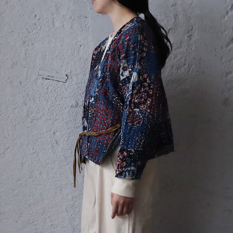 saruche gudri short jacket (blue mix)