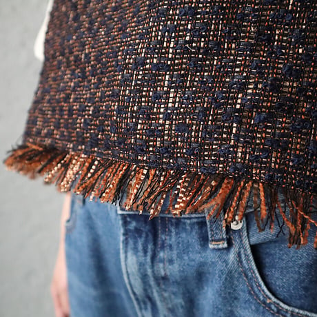 NOTA le blueque gillet (brown x navy)
