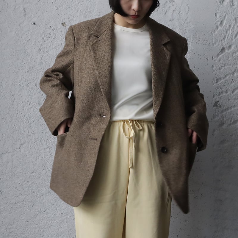 ànuke herringbone wool jacket (beige) | nii-B