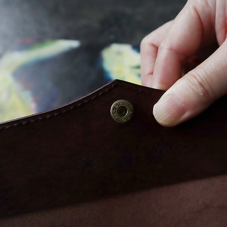 R&D.M.Co-  wallet plain (brown/black)