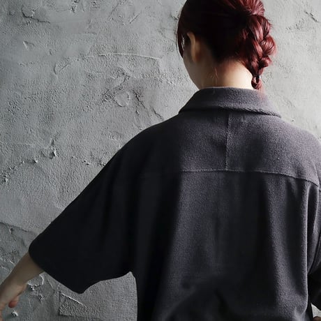 ànuke pile polo tops (charcoal gray)