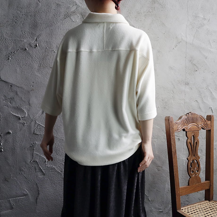 ànuke pile polo tops (ivory) | nii-B | WEBSHOP