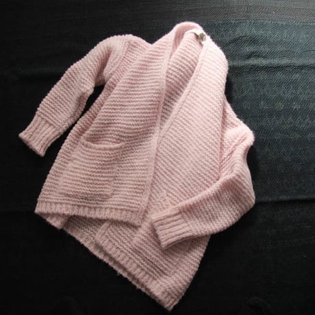 MAISON ANJE knit cardigan pink