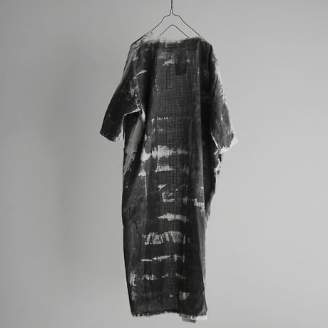 m.Funatabi kimono coat (Sumi dye)