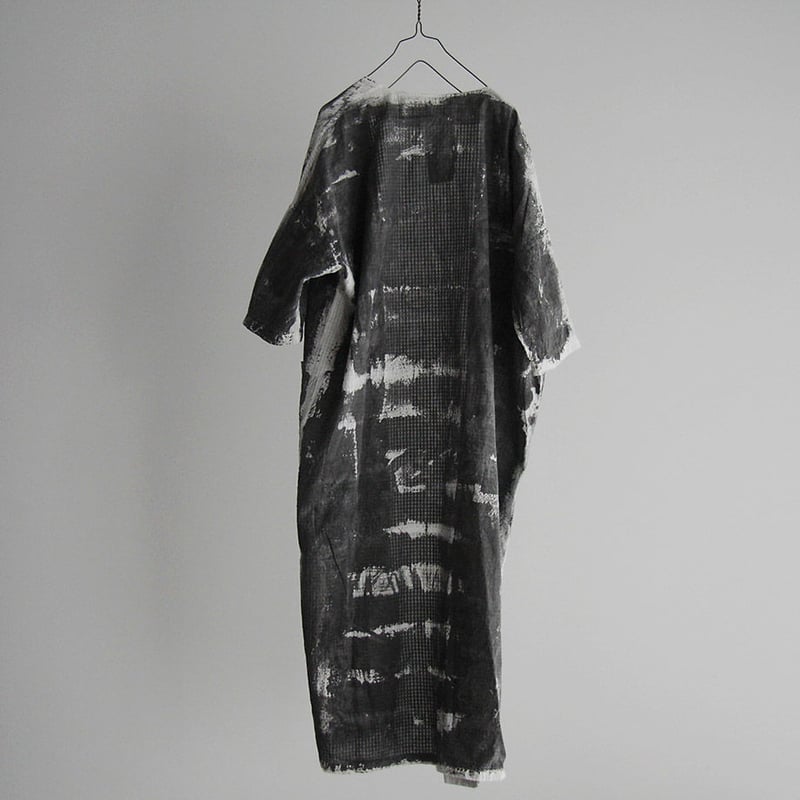 m.funatabi エムフナタビ着物コート 墨染　sumidye 春　梅雨 m.Funatabi kimono coat (Sumi dye) | nii-B | WEB