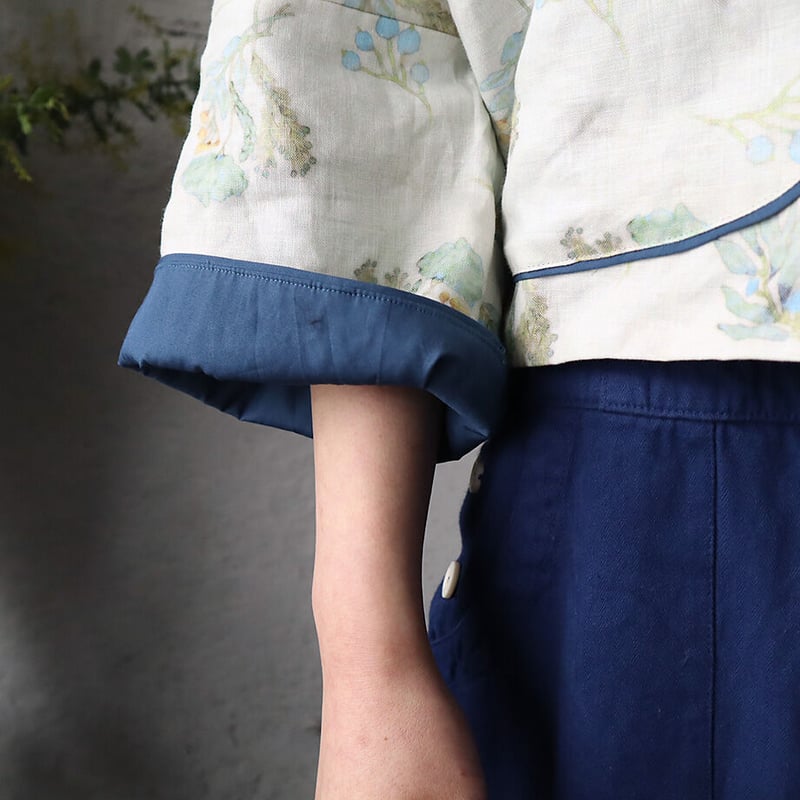 TOWAVASE Frais linen jacket (multi) | nii-B | W...