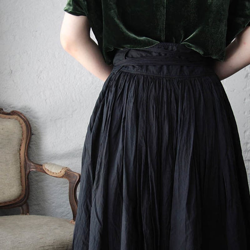 Tabrik gathered skirt (doro-aizome) | nii-B | W