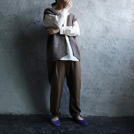 chiihao x nii-B  loose vest (brown)
