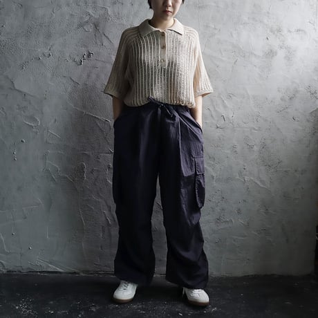 ànuke mesh polo knit (natural)