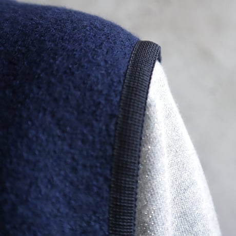 2B wool short gilet (navy)