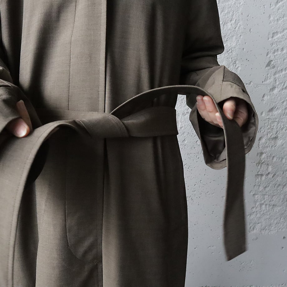 ànuke Soutiencollar Raglan Coat (brown) | nii-