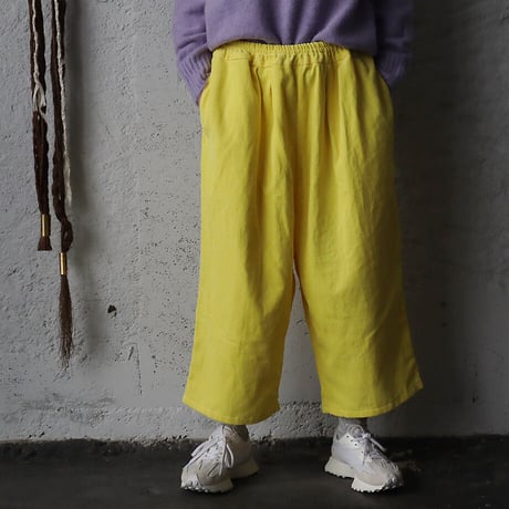 R&D.M.Co- linen corduroy gum pants (yellow)