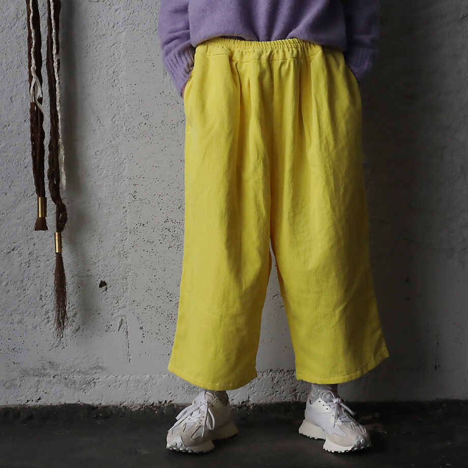 R&D.M.Co- linen corduroy gum pants (yellow) | n