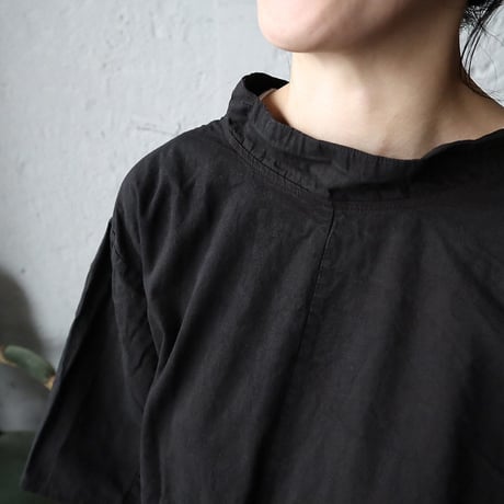 hospital surgical gown short sleeve (black)