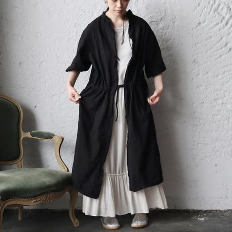 hospital surgical gown short sleeve (black)