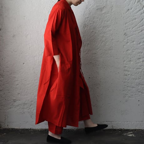 saruche chinese  kurta long  shirt (red)